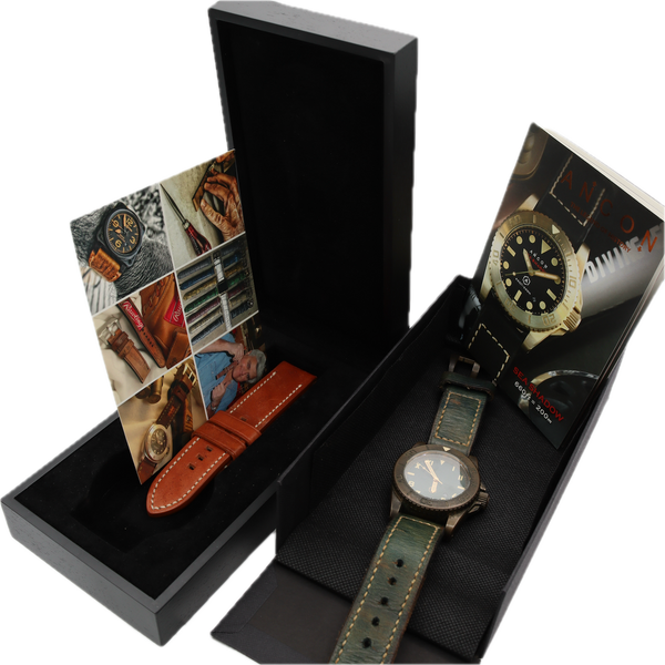 Ancon Sea Shadow California Men's Automatic Wristwatch Bronze & SteelFullset