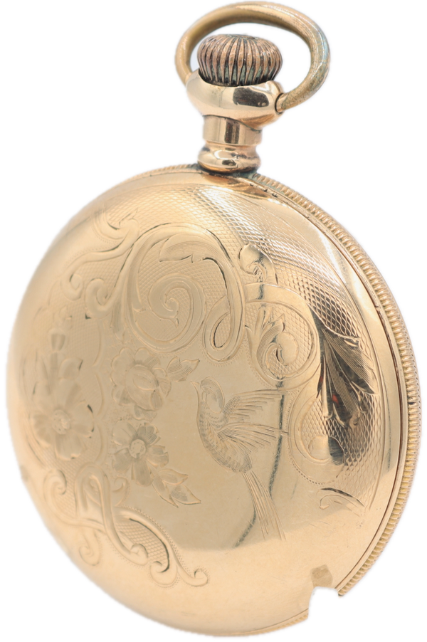 Antique 18s 1897 Elgin Fancy Engraving 21 Jewel Railroad Pocket Watch 150 USA