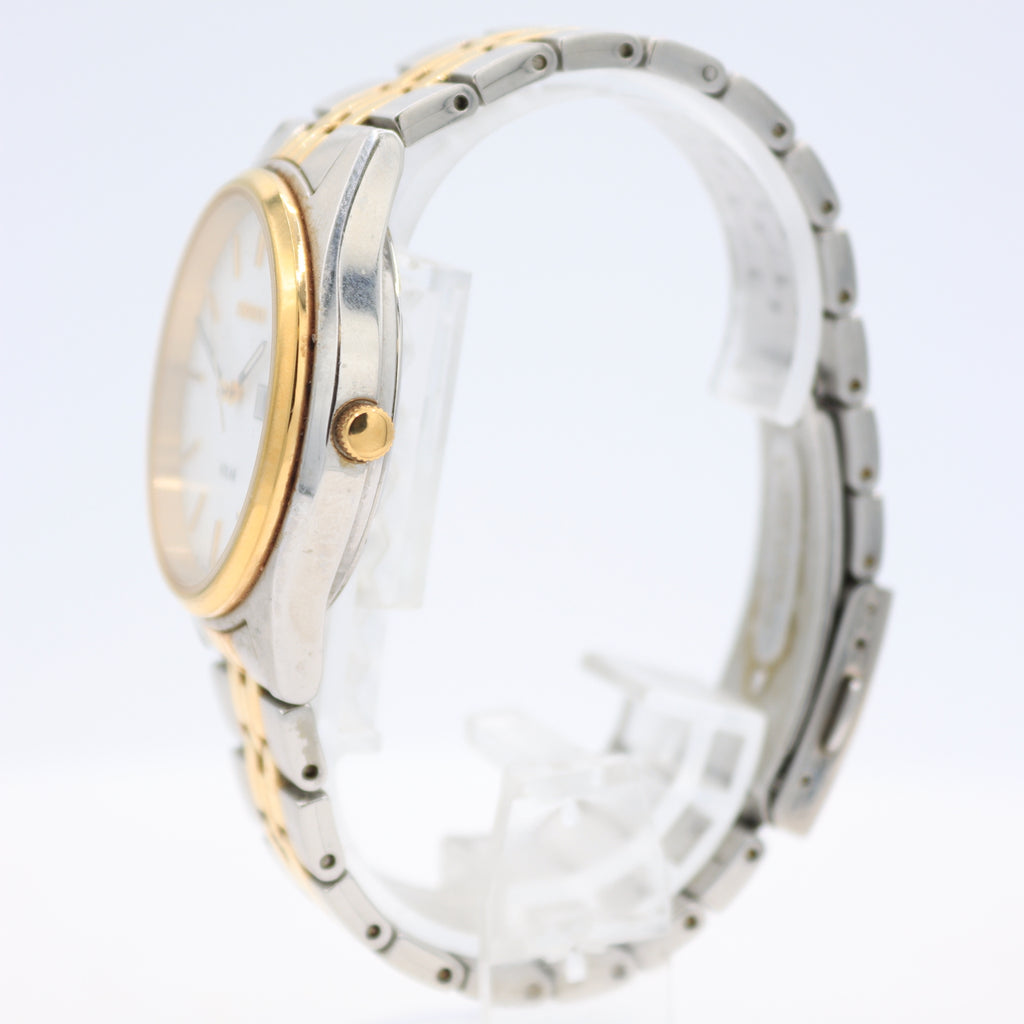 Vintage 36mm Seiko V158-0AA0 Solar Men's Mechanical Wristwatch