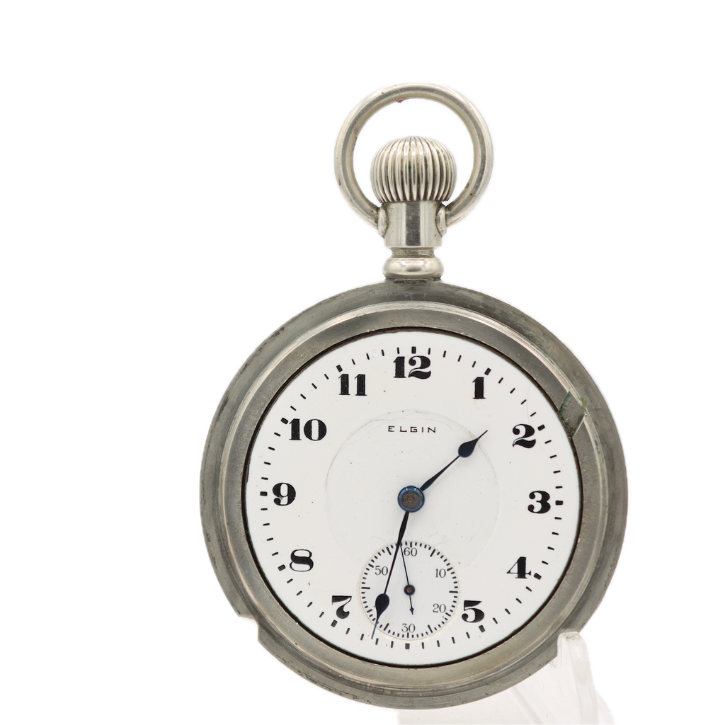 Antique 18s 1917 Elgin 17 Jewel Mechanical Pocket Watch 336