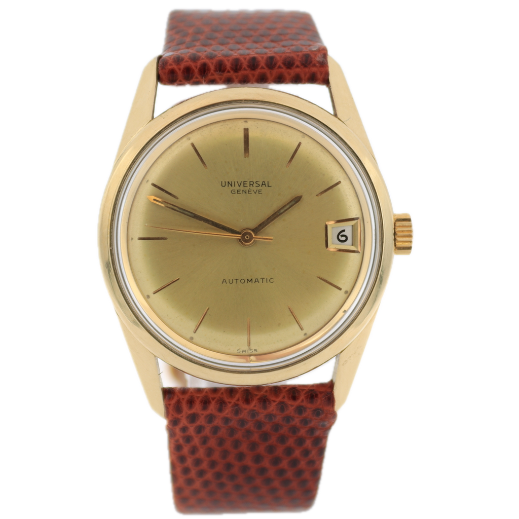 Vintage Universal Geneve Date Men's Micro Rotor Automatic Wristwatch 215-27