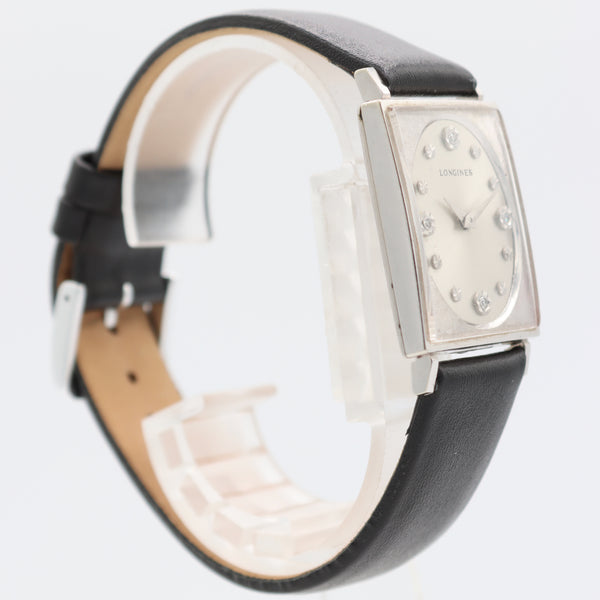 Vintage Longines 3007-528 Ellipse Men's Mechanical Wristwatch 528 w Diamonds