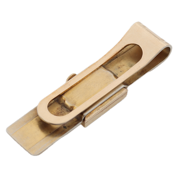 Vintage 17mm Elgin Men's Mechanical Pendant / Money Clip Watch USA 10k GF