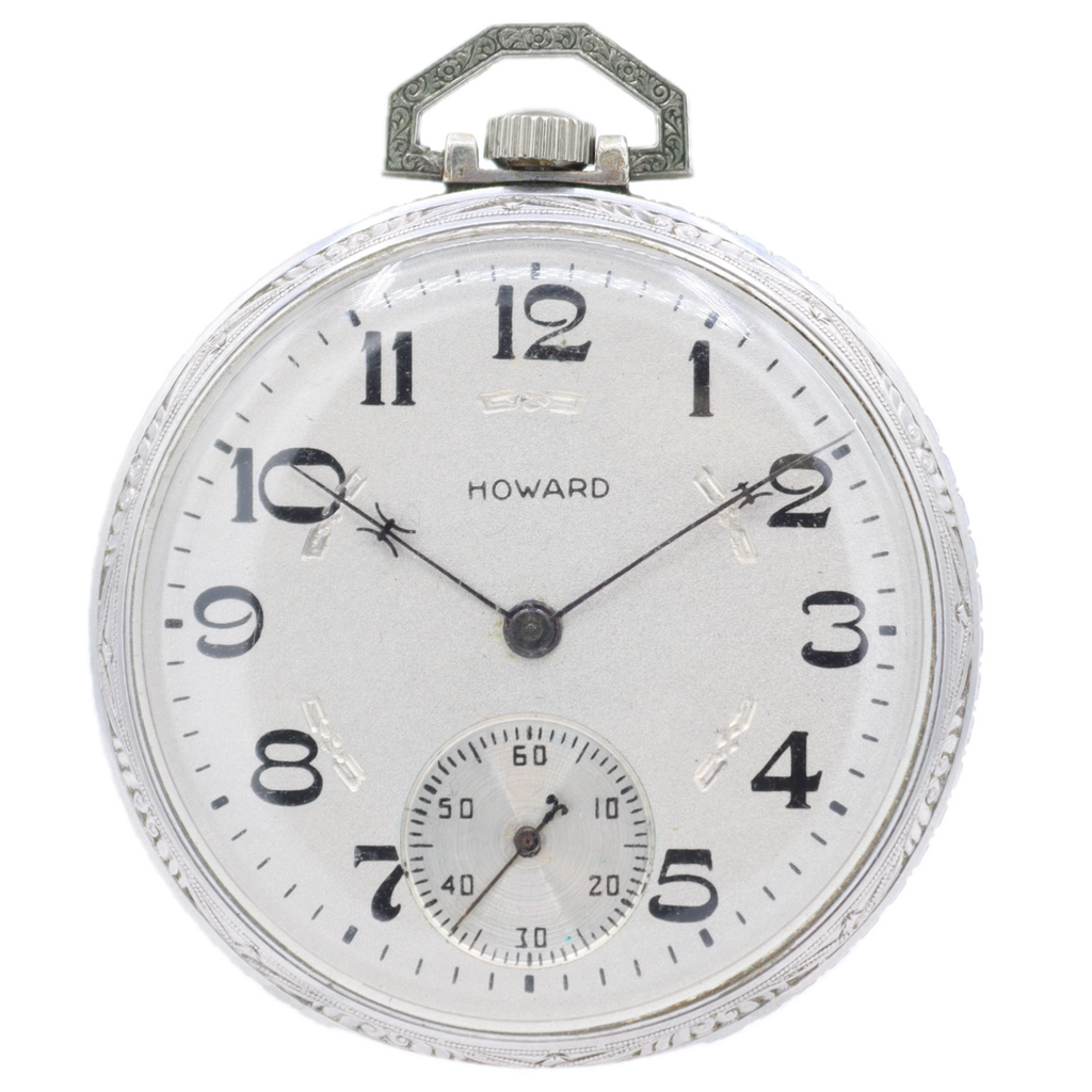 Antique 18s 1918 Howard Series 7 17 Jewel Mechanical Open Face Pocket Watch