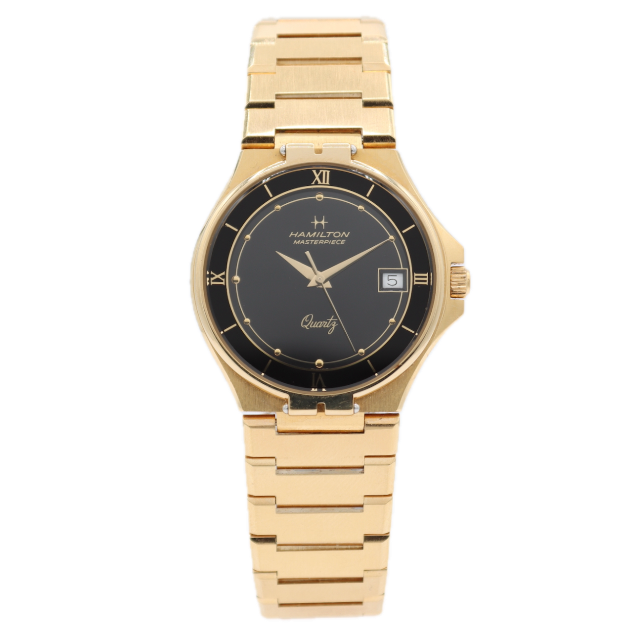 mens hamilton hamilton masterpiece quartz watch