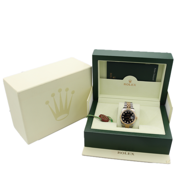 Vintage Rolex 16013 Datejust Men's Automatic Wristwatch Steel & GoldDiamond