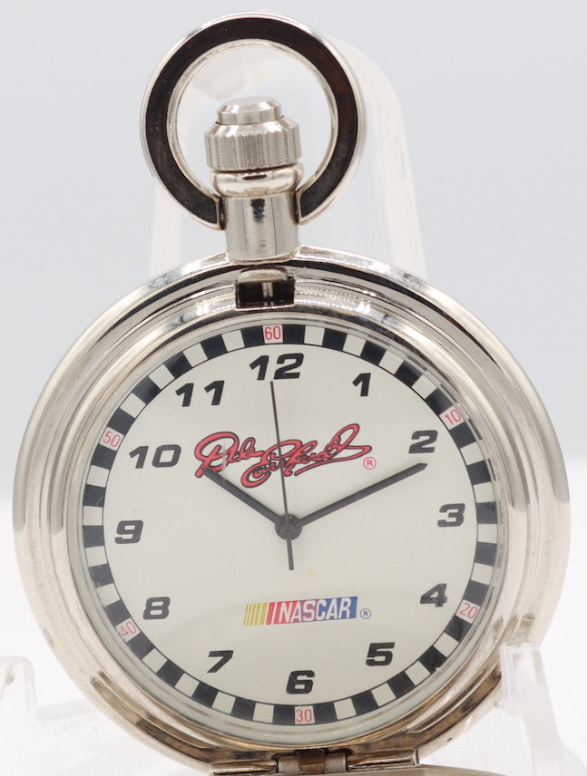 Dale Earnhardt The Intimidator Quartz Hunter Pocket Watch Stainless Steel