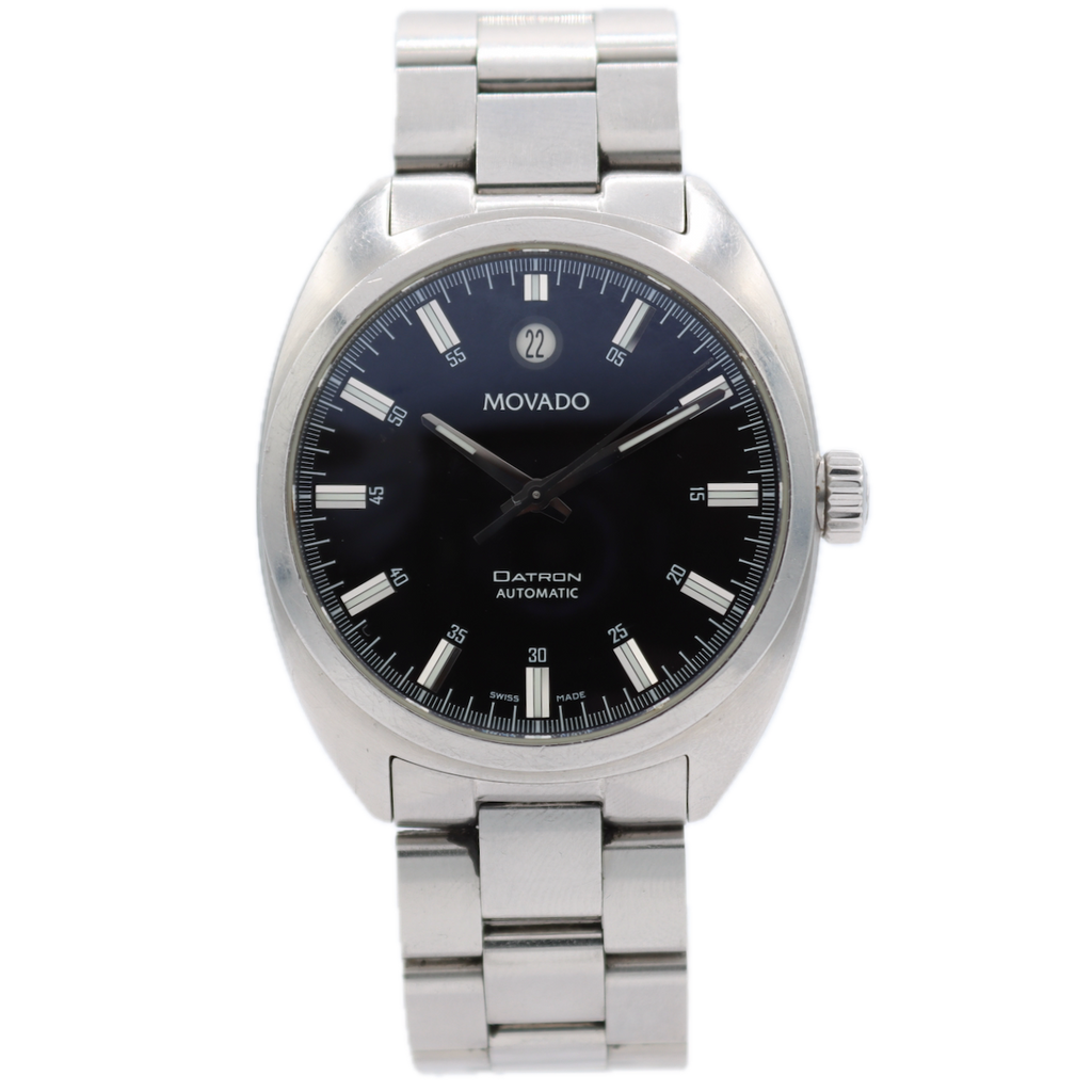 38mm Movado 18.1.14.1069 Datron Men's Automatic Wristwatch SW200-1 Swiss Steel