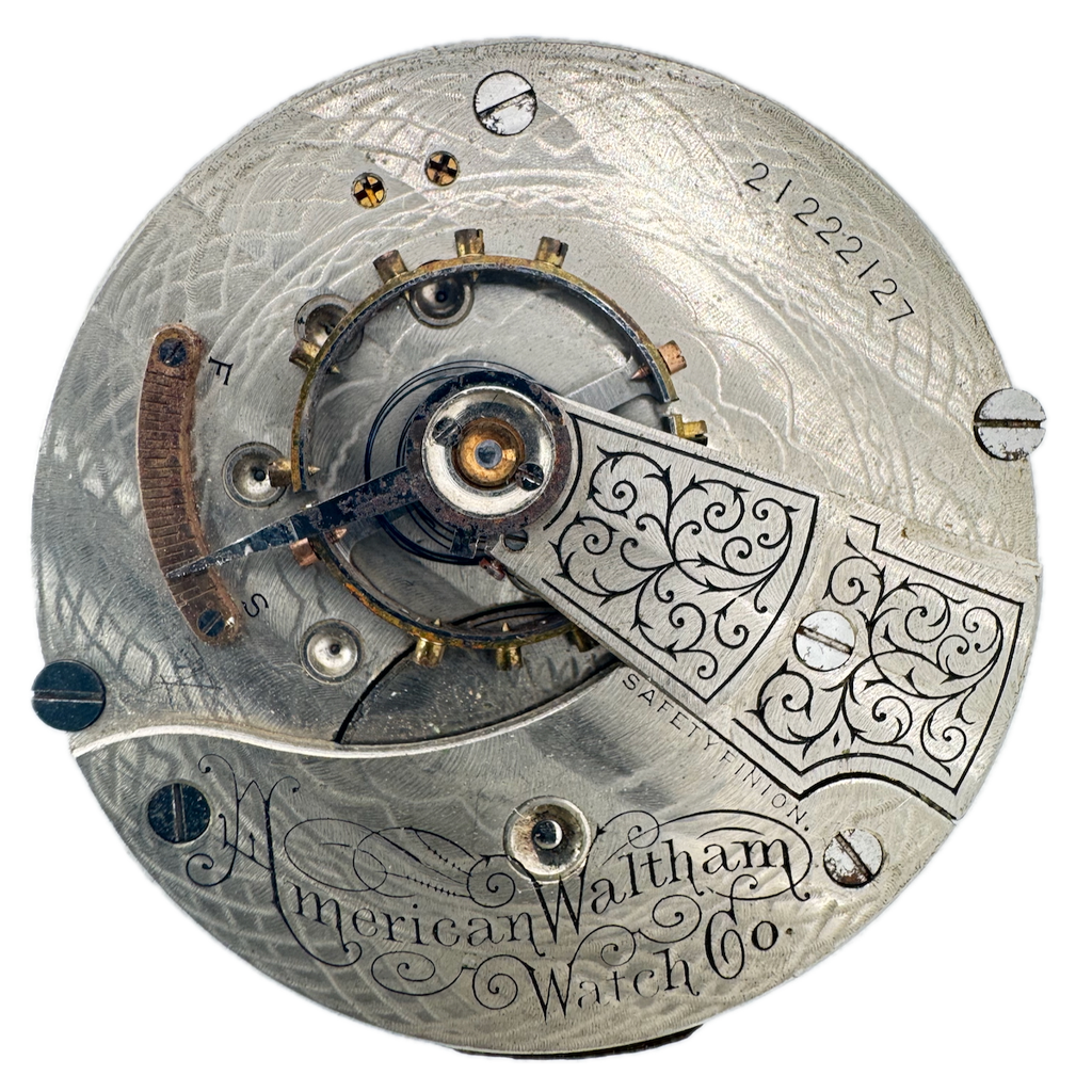 Antique 18s 1917 Waltham 7 Jewel Mechanical Pocket Watch Movement 18 USA