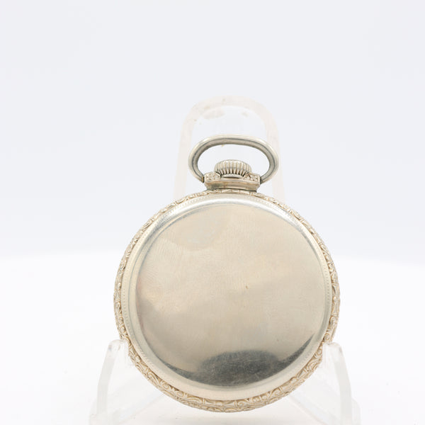 Antique 16s Hamilton Montgomery 21 Jewel Railroad Pocket Watch 992 White GF