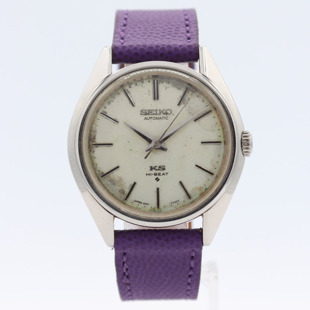 Vintage 36mm Seiko 5621-7021 King Seiko Hi-Beat Men's Automatic Wristwatch Steel