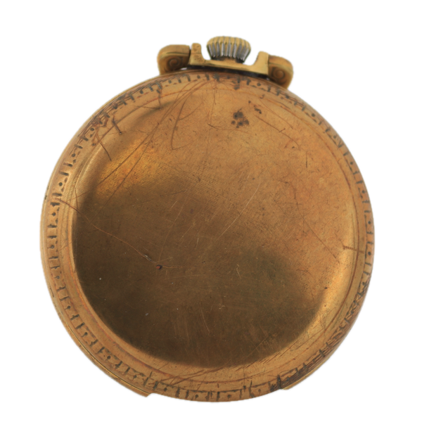 Antique 16 Size Elgin 15 Jewel Mechanical Pocket Watch 152 Gold Tone Running