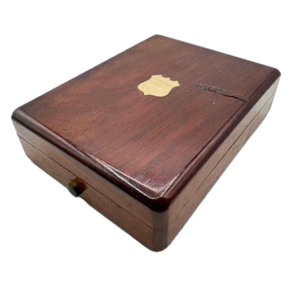 Vintage Unbranded Patent Lever Railroad Men's Pocketwatch Box USA WoodUsed