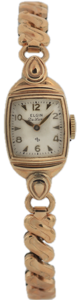 Vintage Elgin De Luxe Ladies Mechanical Wristwatch 533 USA 10k GF w/ Box