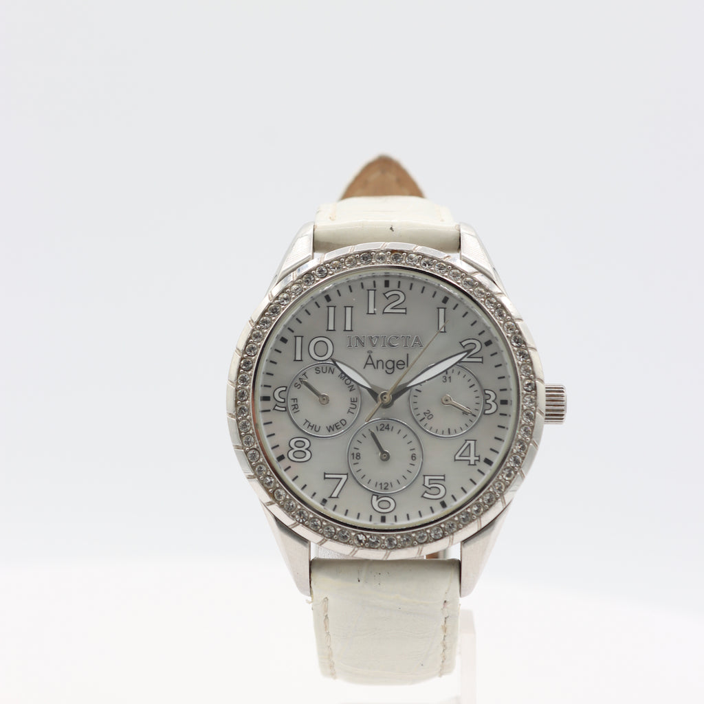 Vintage Invicta Angel Ladies Quartz Wristwatch 9238 Swiss Stainless Steel