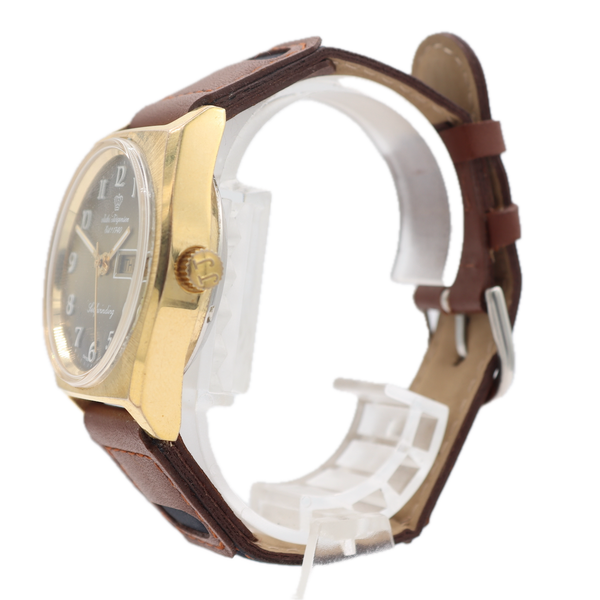 Vintage Jules Jurgensen 5758 Yellow Fade Men's Automatic Wristwatch Gold Tone