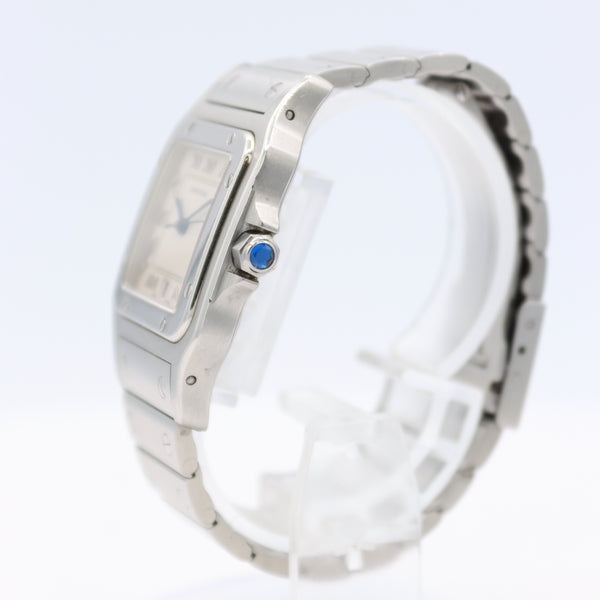Vintage Cartier 1564 Santos Galbee Date Men's Quartz Wristwatch Swiss Steel