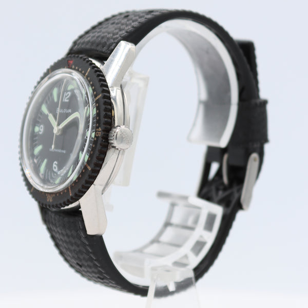 Vintage 36mm 1962 Bulova Nautilus Skin Diver Men's Automatic Wristwatch Steel