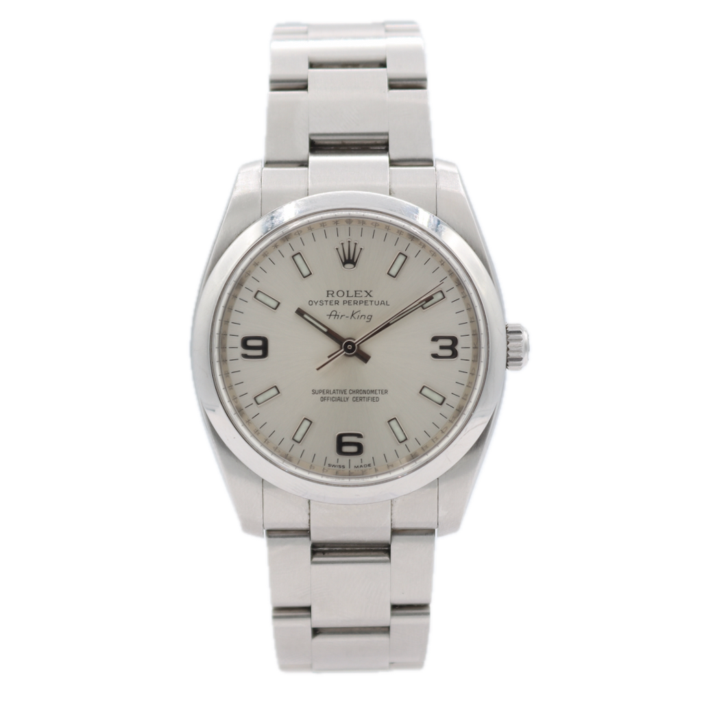 35mm 2007 Rolex 114200 Air King Men's Automatic Wristwatch 3130 Swiss S.Steel