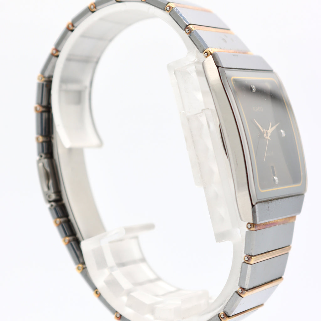 RADO jubilé 腕時計 クォーツ RADO Jubile 12902663 Quartz Watch 4P Diamond Date Black Dial