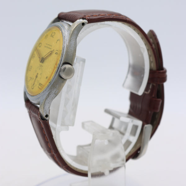 Vintage William Watch Men's Mechanical Wristwatch Swiss Steel & Chrome