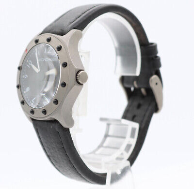 34mm Mondaine Titan Men's Quartz Wristwatch Swiss Made Titanium Divers Style