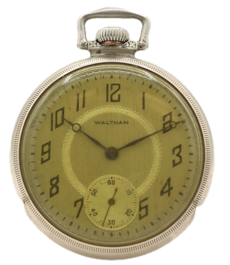 Vintage 16 Size 1926 Waltham 17 Jewel Mechanical Pocket Watch Grade 625 Nickel