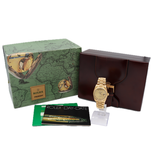 Vintage 1984 Rolex President Day-Date Men's Wristwatch 18k Gold Full Kit