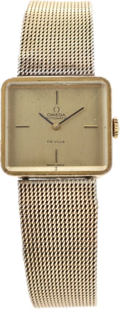 Vintage 25mm Omega 551.071 De Ville Ladies Automatic Wristwatch 661 Gold Plated