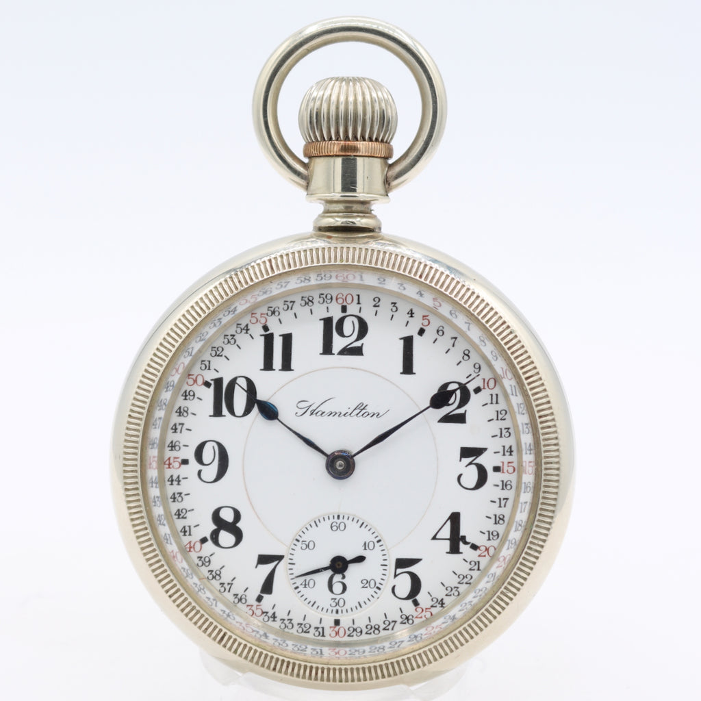 Antique 18s 1906 Hamilton 21j Mechanical Railroad Pocket Watch 940 Nickel USA