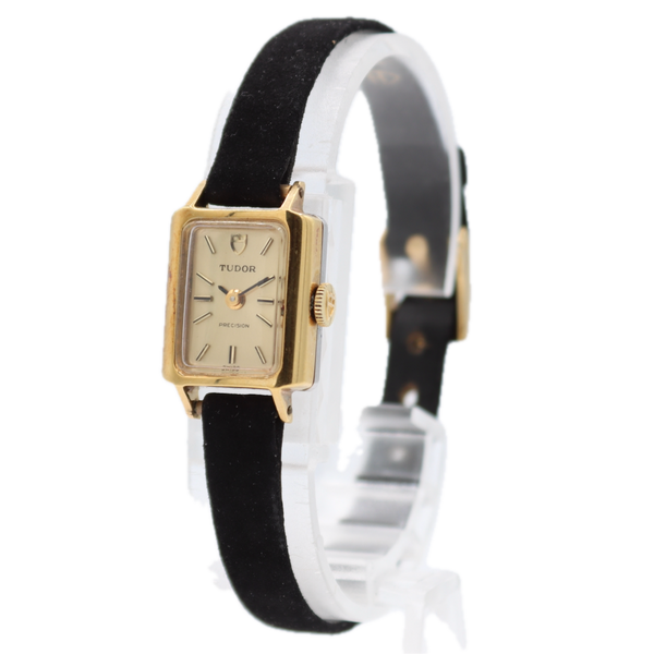 15.5mm Tudor 10102 Ladies Mechanical Wristwatch Fleurier 6630 w Sticker & Tag