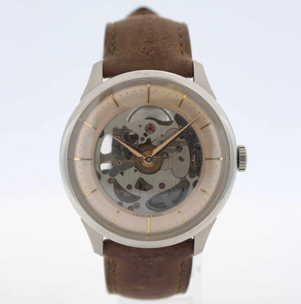 Vintage Tissot T139.836.16.261.00 Tourelles Skeleton Men's Automatic Wristwatch