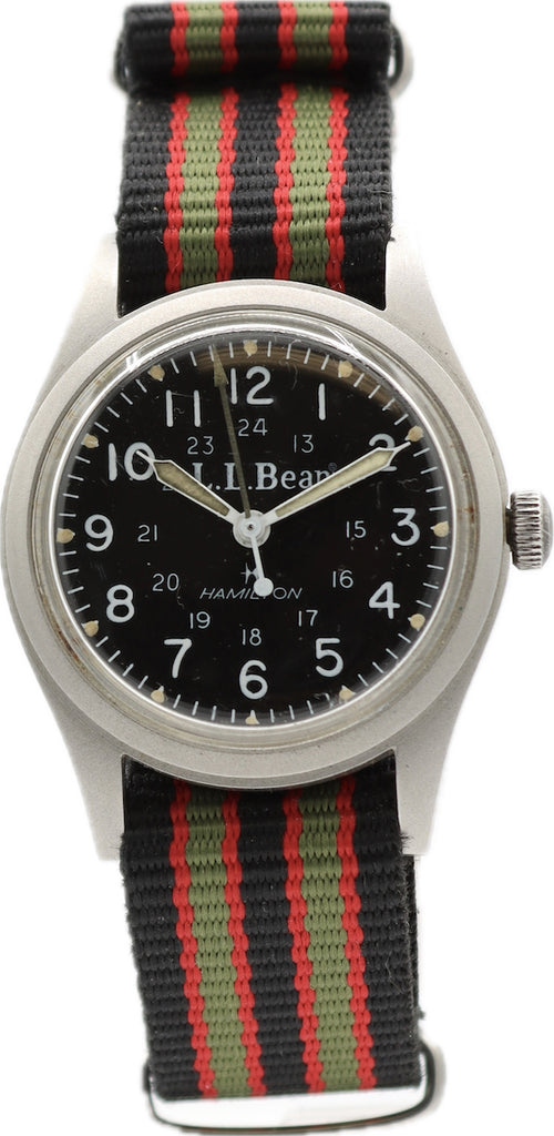 33mm Hamilton Khaki L.L. Bean Military Style Men s Mechanical Wristwat thewatchpreserve