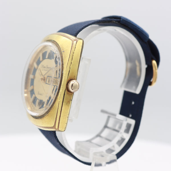Vintage Lucien Picard Tuxedo Dial Men's Automatic Wristwatch 908 Swiss