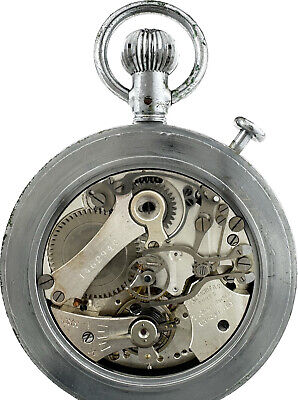 Antique 57mm Gallet Jules Racine Split Second Mechanical Stop Watch Runs Swiss