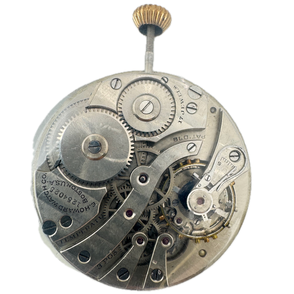 Antique 12s 1912 Howard 17 Jewel Mechanical Pocket Watch Movement Series 7 Runs