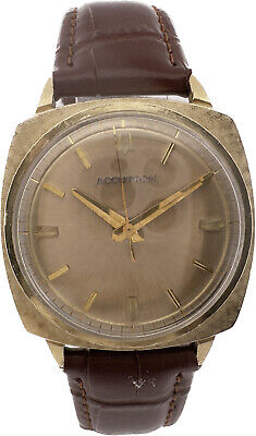 Vintage 1967 Accutron Linen Bezel Men's Tuning Fork Wristwatch 214 10k GF