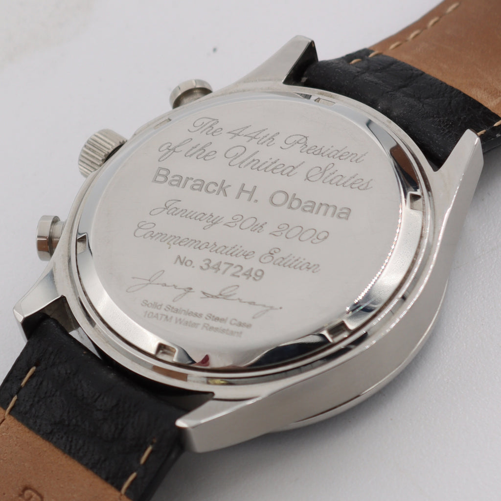 41mm 2009 Jorg Gray JG6500 Obama Edition Men's Quartz Wristwatch