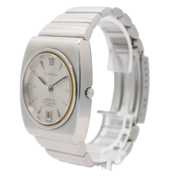 Vintage Omega 196.0014 Constellation Men's Quartz Wristwatch Beta 21 Swiss Steel