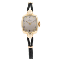 Vintage 15.5mm 1947 Omega Cocktail 17J Ladies Mechanical Wristwatch Swiss 14k GF