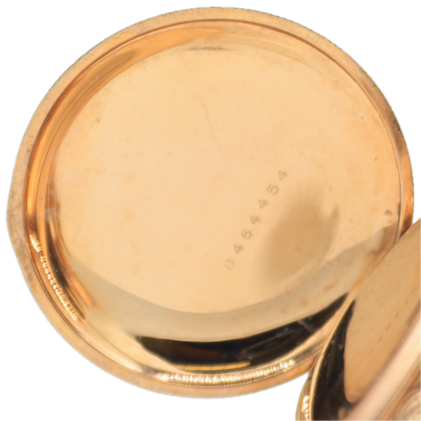 Antique 0s Elgin Mechanical Hunter Pocket Watch 320 Fancy Gold FIlled Running