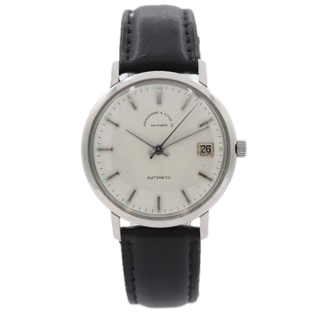 Abercrombie & Fitch Co Shipmate Date Men's Automatic Wristwatch ETA 2522 Steel