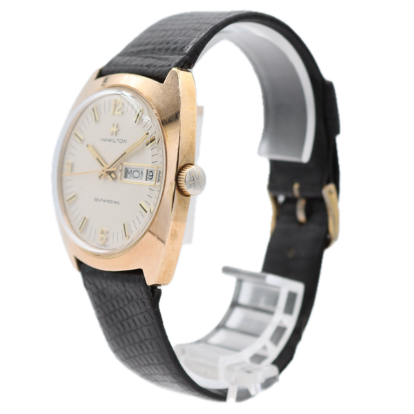 Vintage Hamilton 837.023-14 Day Date Men's Automatic Wristwatch 837 Gold Tone