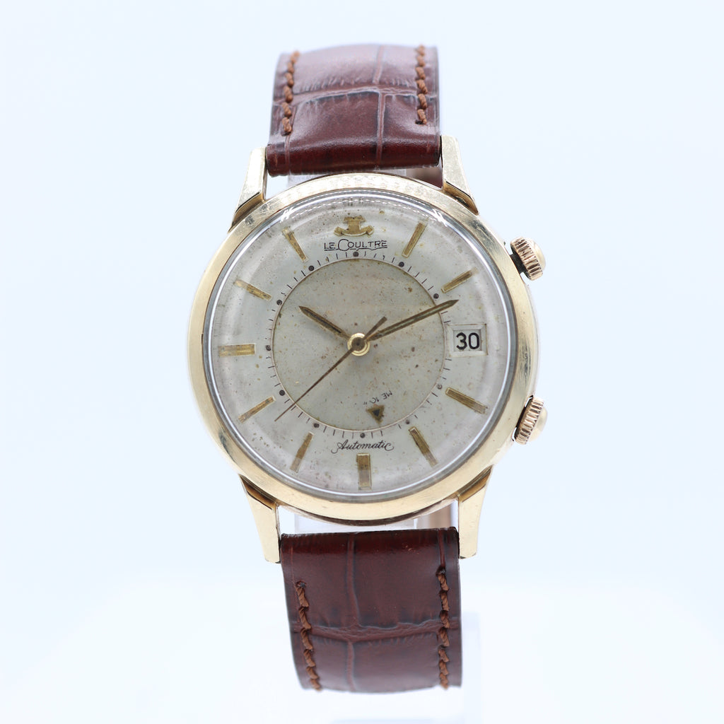 Vintage 38mm LeCoultre Memovox "Jumbo" Men's Wristwatch 825 Swiss 10k GF