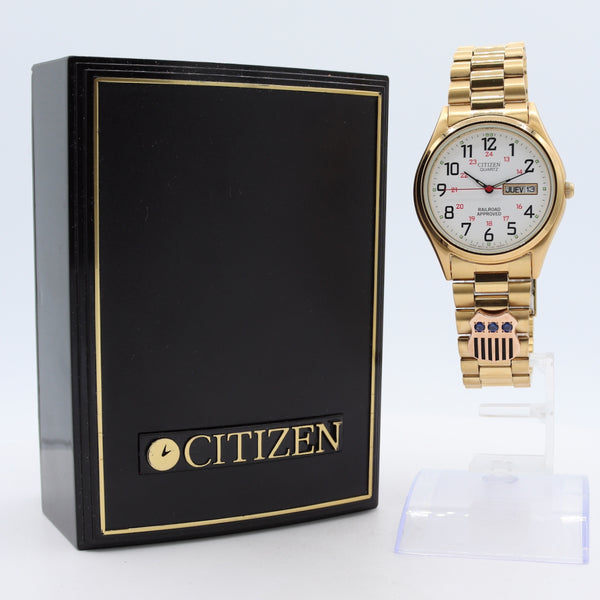 Citizen Railroad Approved Union Pacific Award Men's Quartz Wristwatch NOS