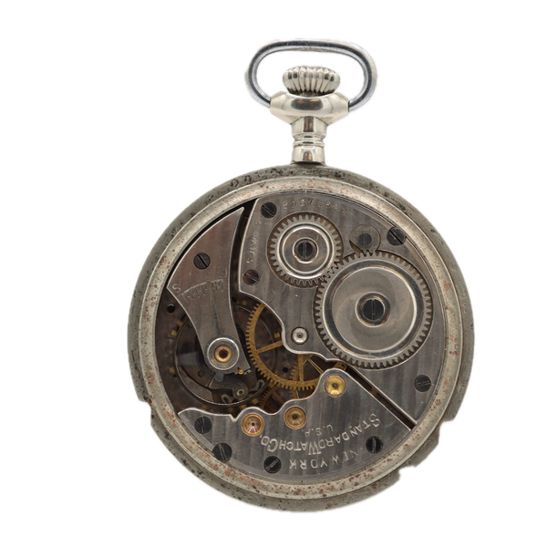 Antique 16s 1911 New York Standard Watch Co 7 Jewel Pocket Watch 95 Silverode