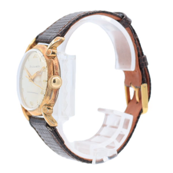 Vintage 31mm Bulova 8013446 Clipper Men's Automatic Wristwatch 10CSC Two Tone