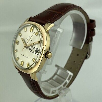 Vintage Hamilton 17 Jewel Men's Automatic Wristwatch w Day and Date