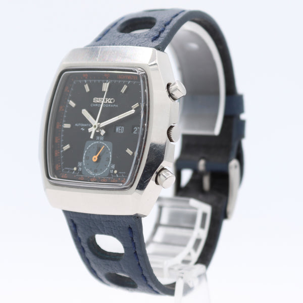 Vintage Seiko 7016-5020 Monaco Men's Automatic Chronograph Wristwatch Steel