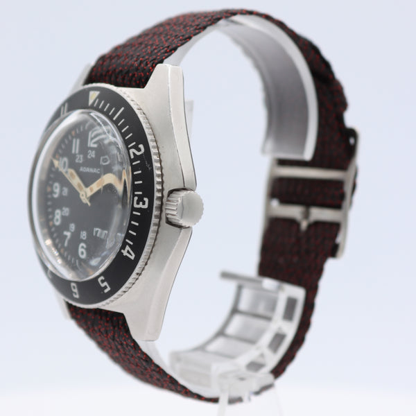Vintage 1986 Gallet & Co USAF Adanac Military Men's Quartz Wristwatch USA Steel